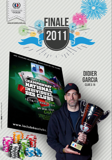 Didier Garcia (Club 3.14), Champion C.N.I.C. 2011