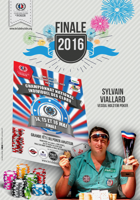 Sylvain Viallard (Vesoul Hold'em Poker), Champion C.N.I.C. 2016