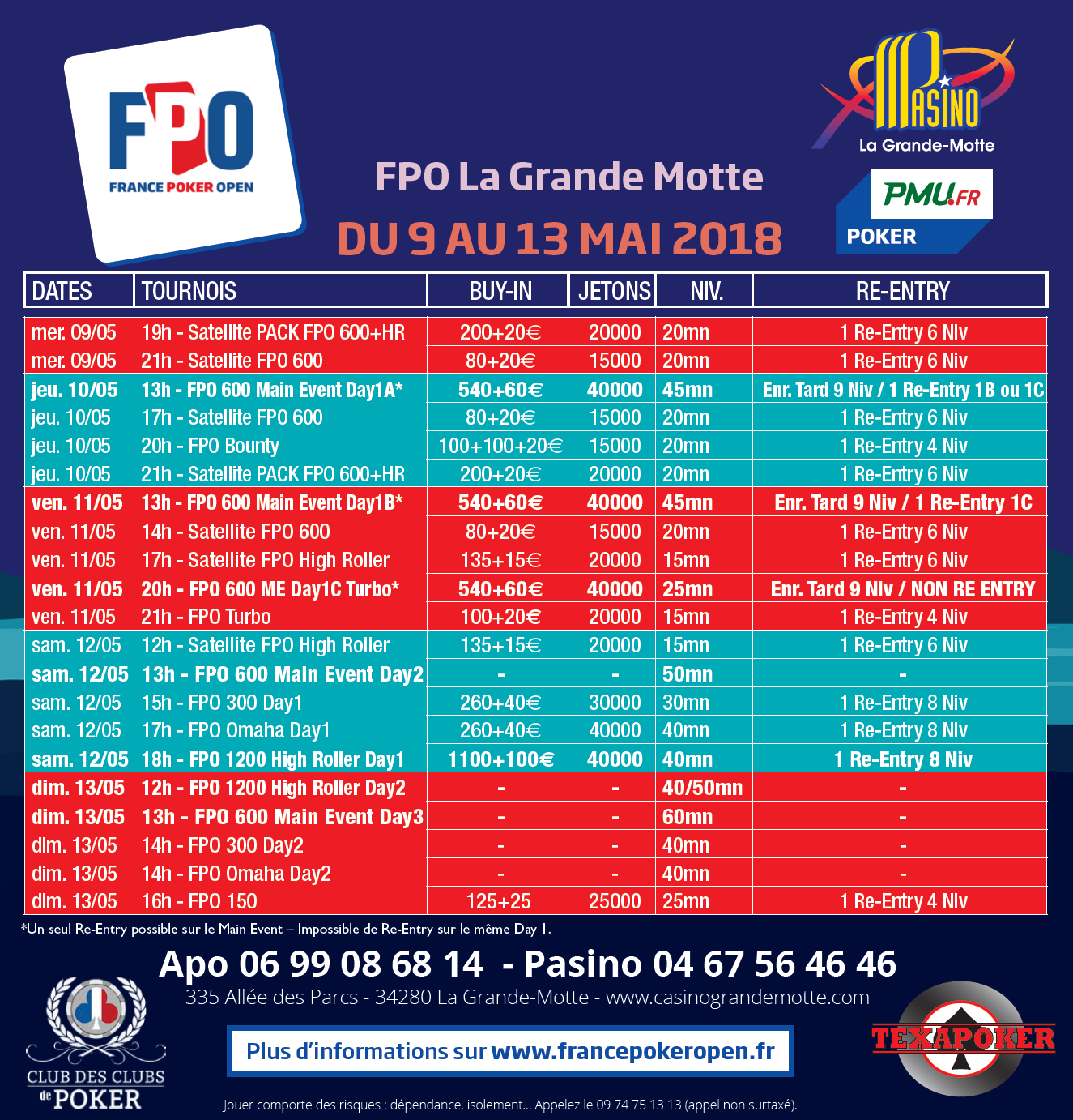 Programme FPO La Grande Motte 2018